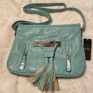 Nicole Miller Teal shoulder bag NWT